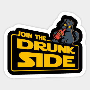 Join The Drunk Side Sticker